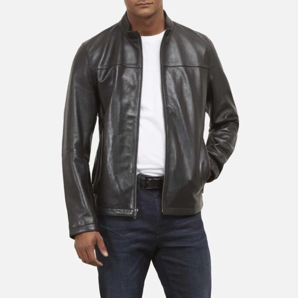 Men's Keneth Cole Black Leather Jacket